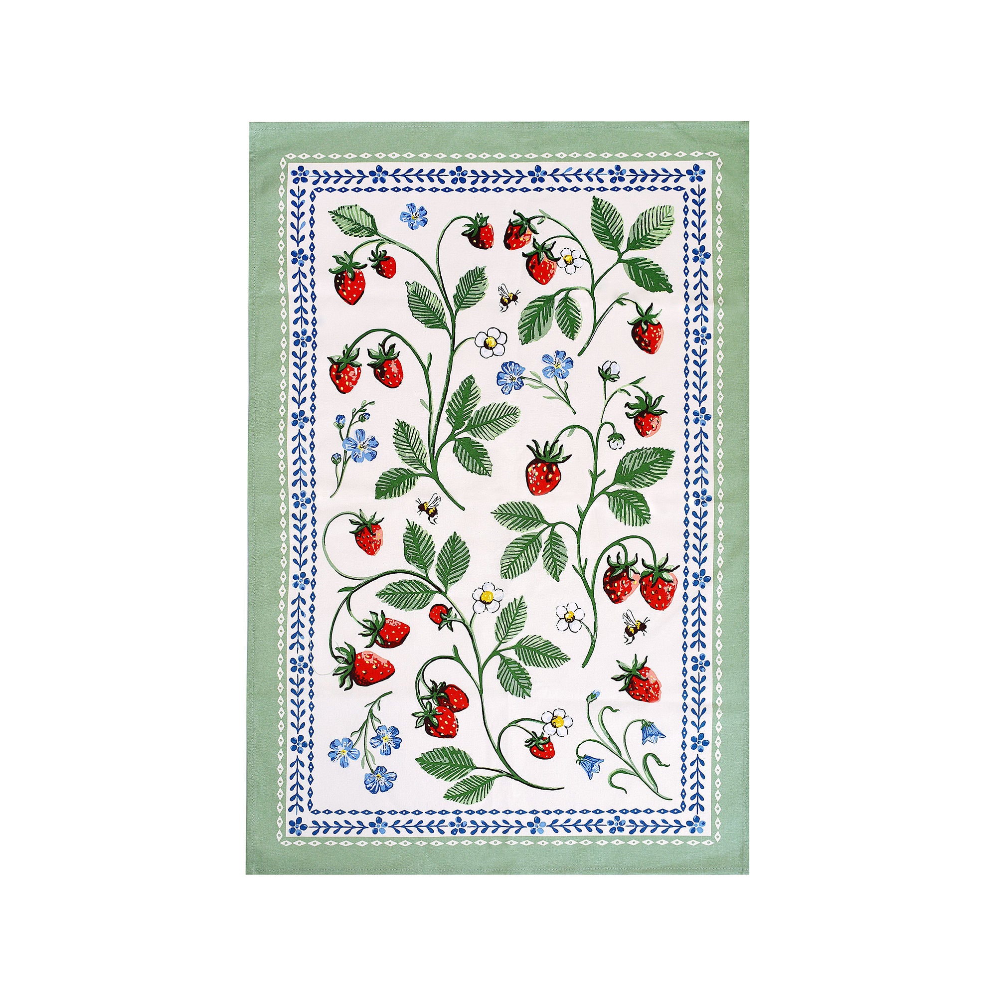 ulster-weavers-strawberry-patch-geschirrtuch-aus-baumwolle-in-gr-n image 1