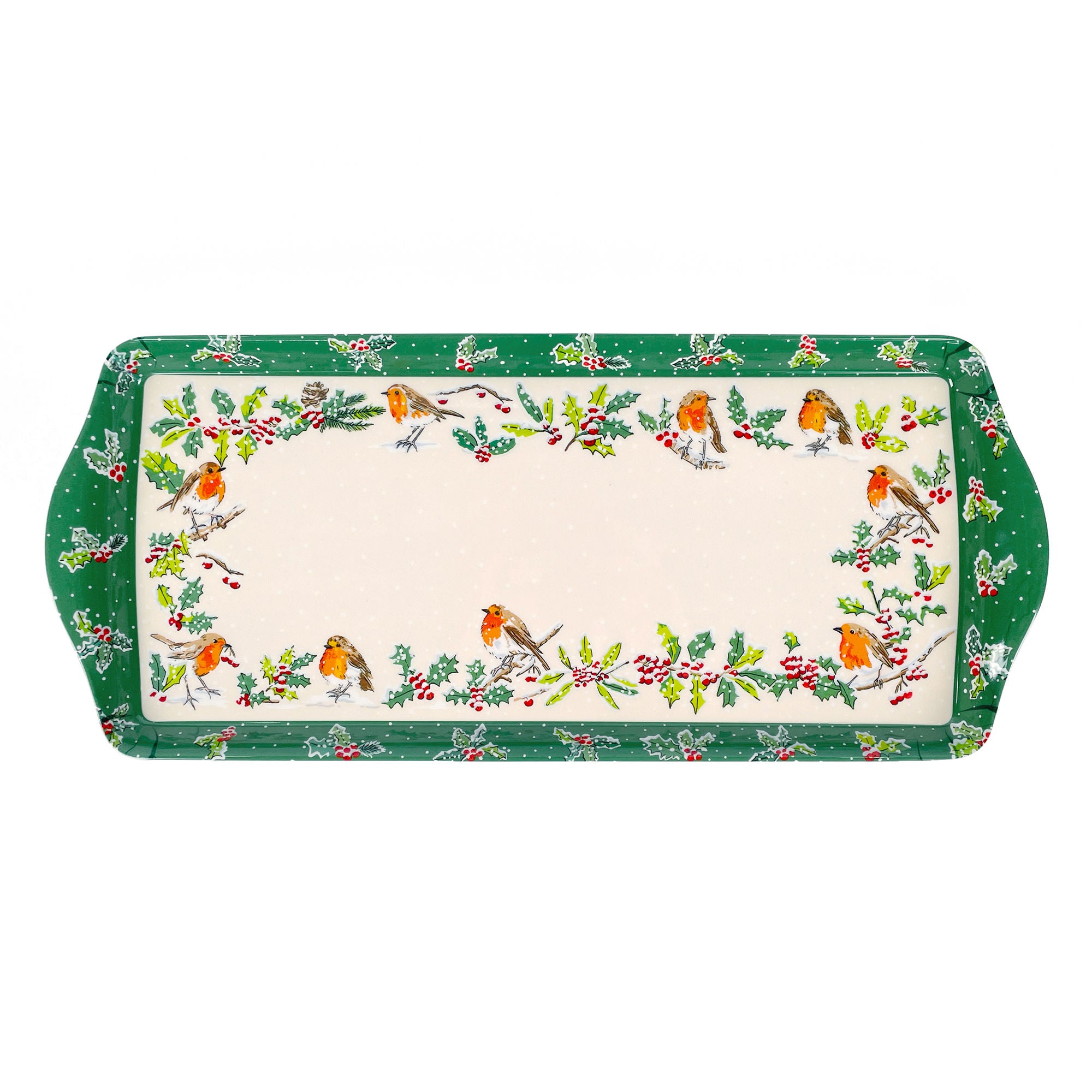 ulster-weavers-christmas-robins-serviertablett-small-gr-n image 1
