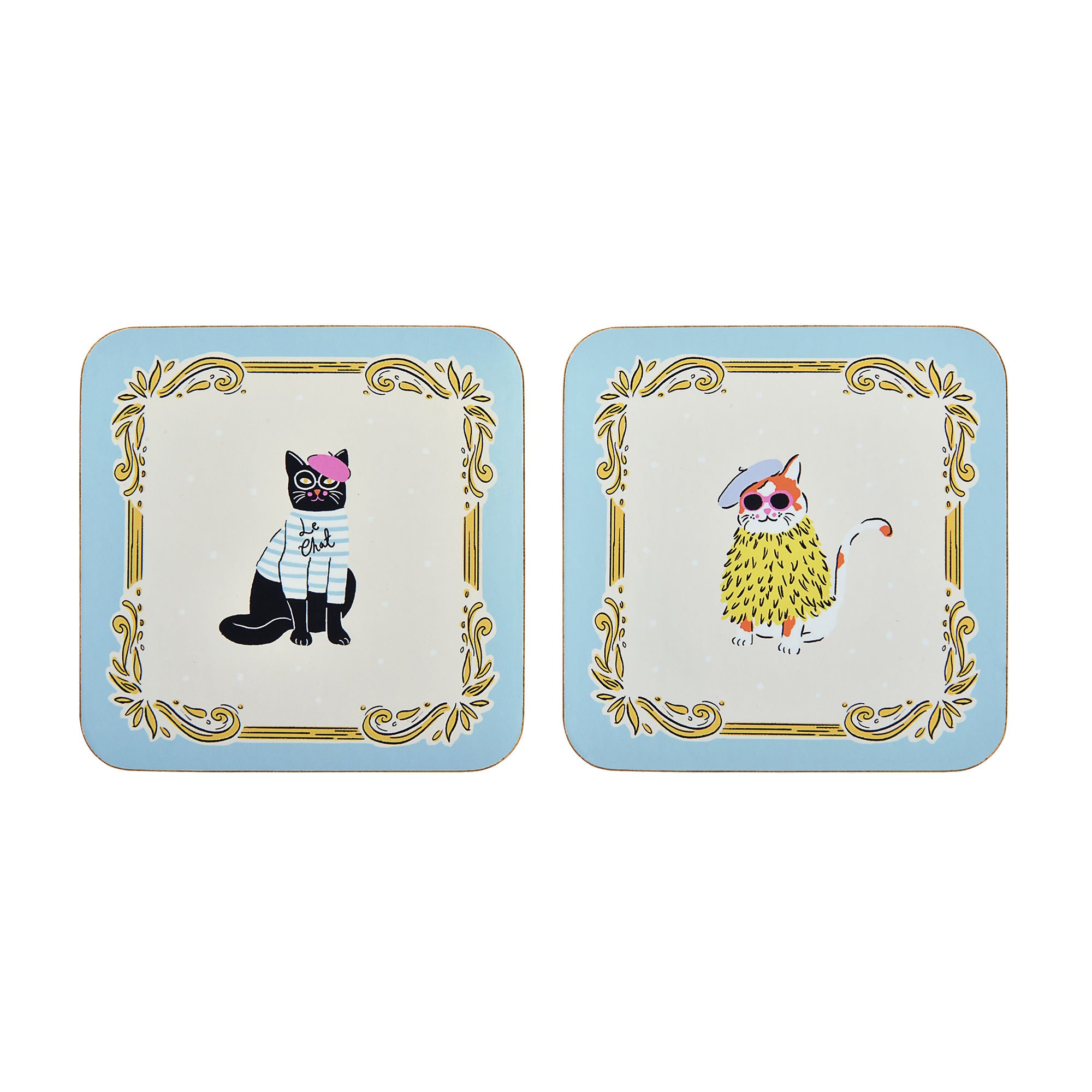 ulster-weavers-cool-cats-untersetzer-4er-set-mdf-mehrfarbig image 1