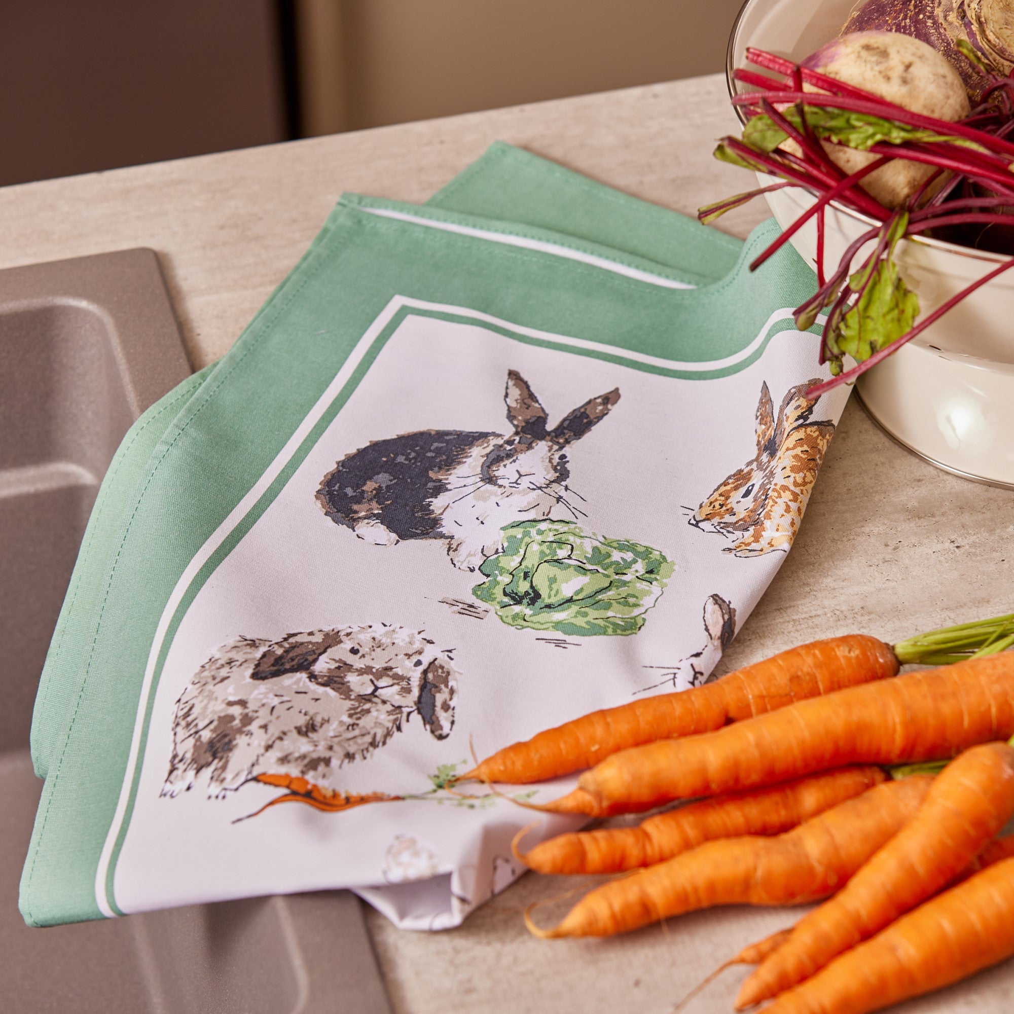 ulster-weavers-rabbit-patch-geschirrtuch-gr-n-baumwolle image 3