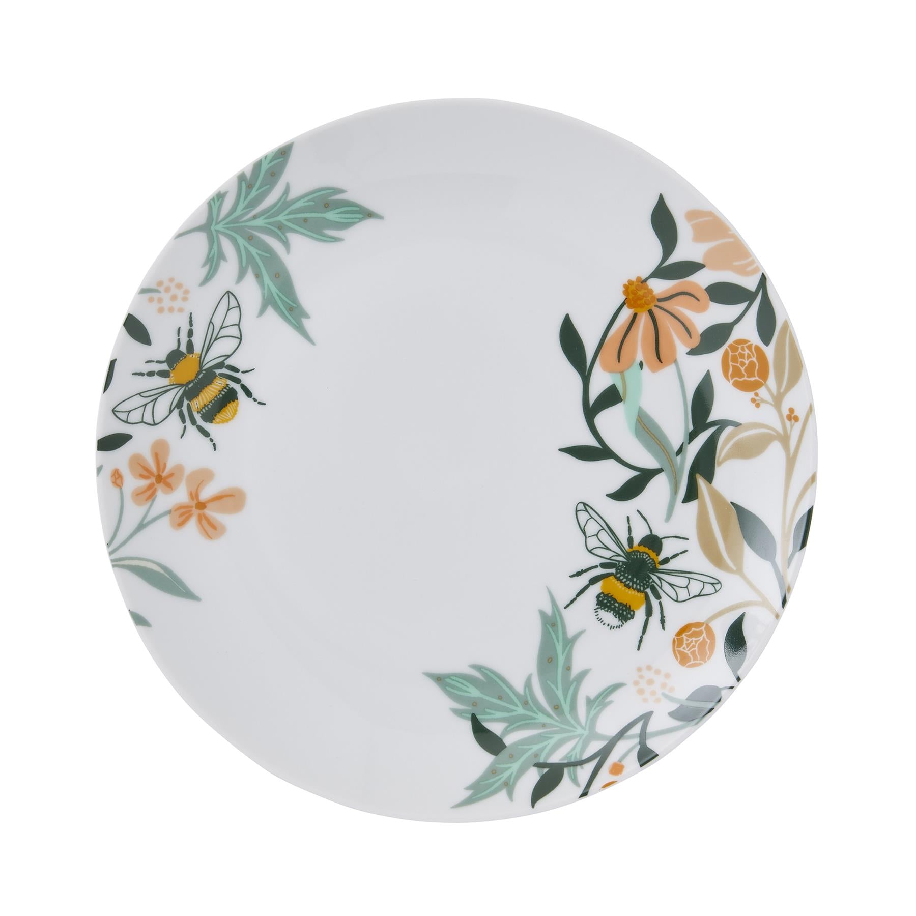 ulster-weavers-bee-bloom-porzellan-dessertteller-in-wei image 1