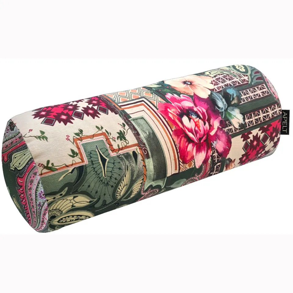 apelt-3403-nackenrolle-kissen-blumen-und-ornamente-boheme-style-mit-f-llung image 1