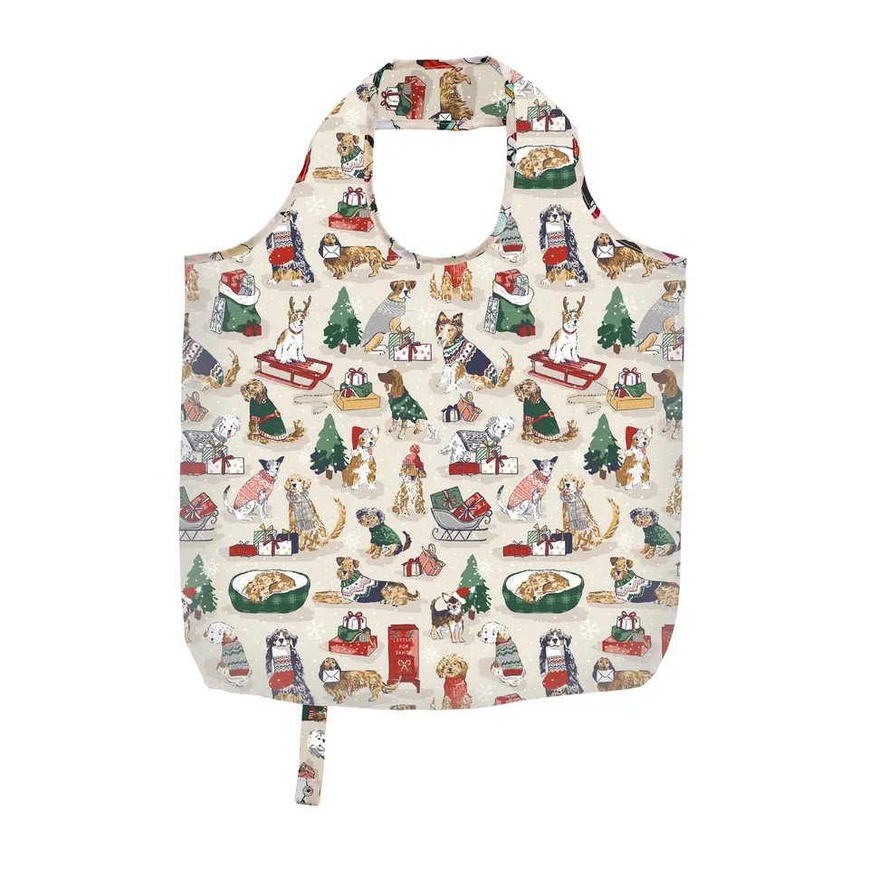 ulster-weavers-merry-mutts-faltbare-tasche-medium-in-natural image 1