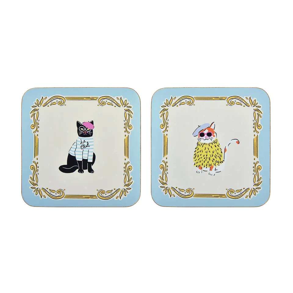 ulster-weavers-cool-cats-untersetzer-4er-set-mdf-mehrfarbig image 1