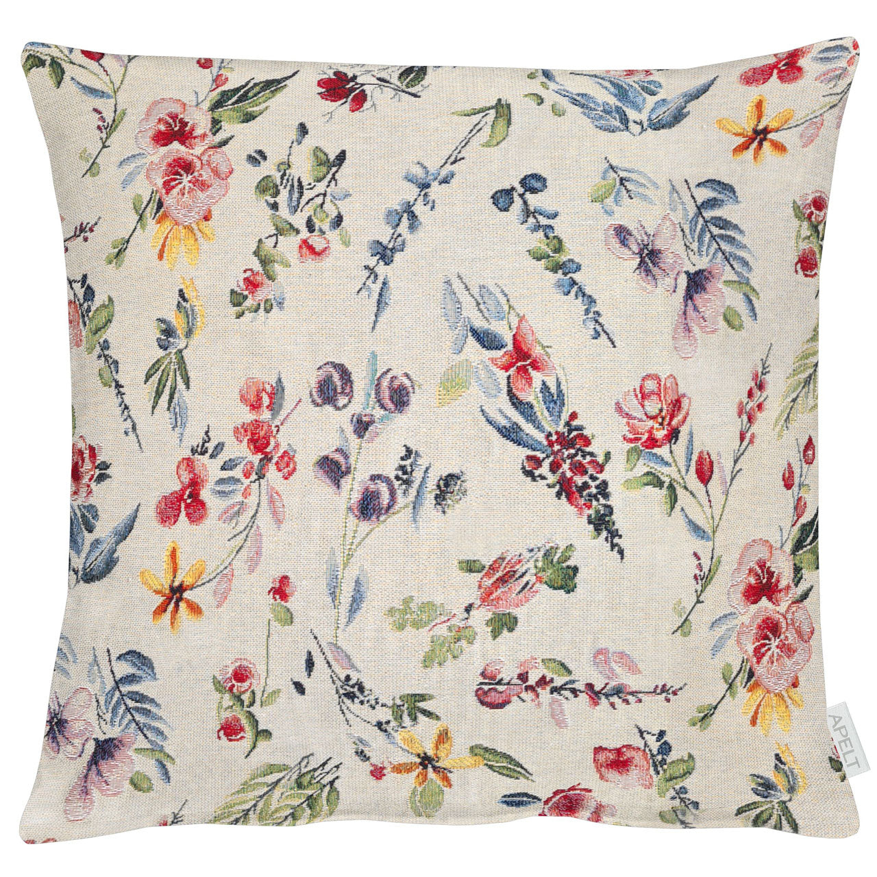 apelt-6729-springtime-kissenbezug-all-over-streublumen-jacquard image 1