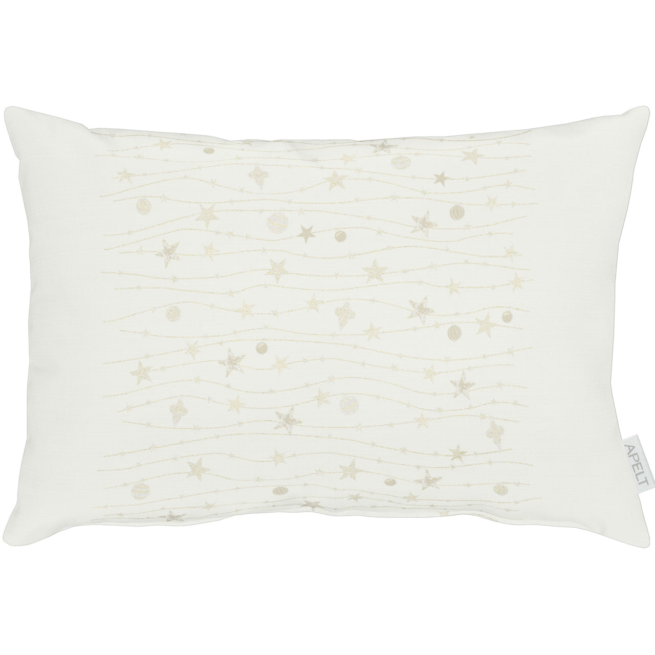 apelt-6301-kissen-lurex-jacquard-sternendesign-mit-f-llung image 3