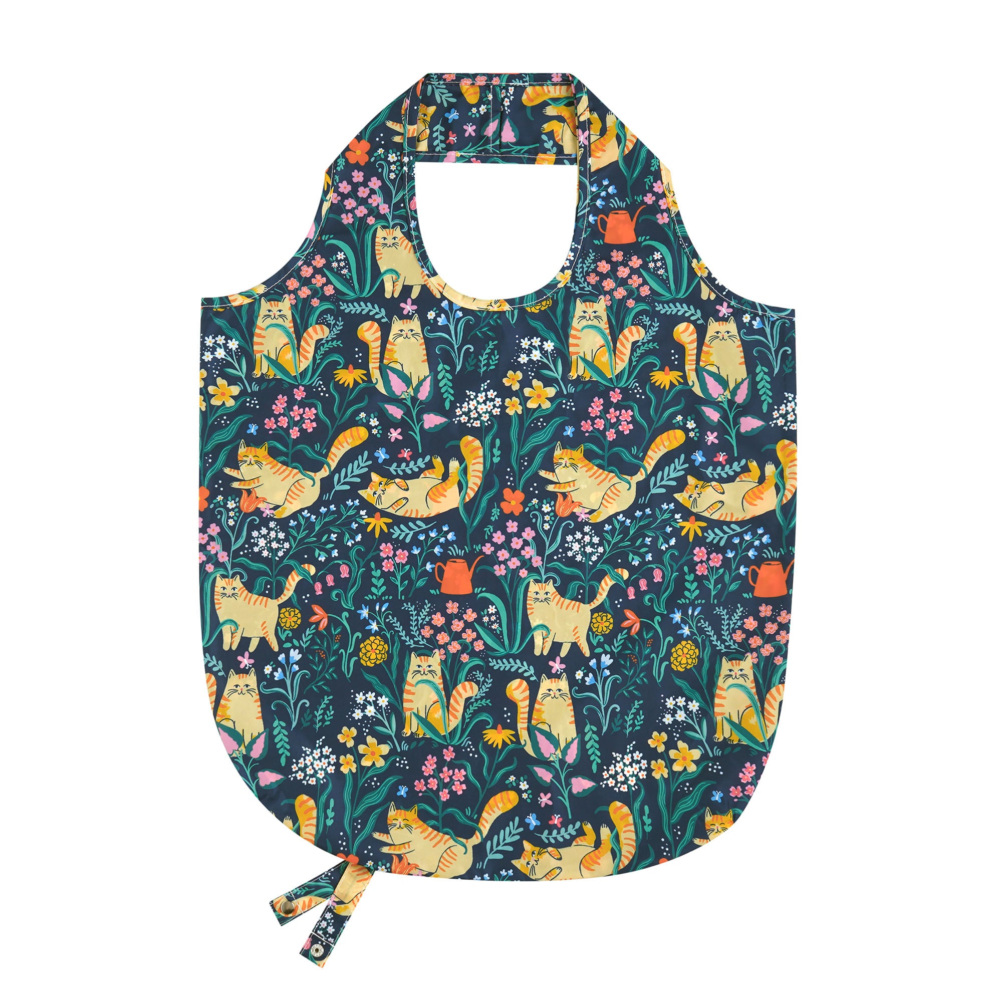 ulster-weavers-marmalade-meadow-faltbare-tasche-medium-navy-katzen image 1