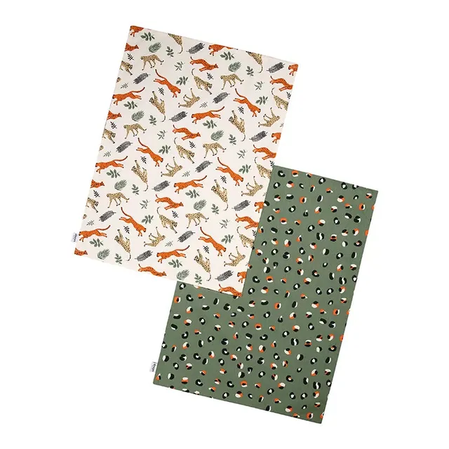 dexam-leopard-print-geschirrt-cher-2er-set-aus-baumwolle image 1