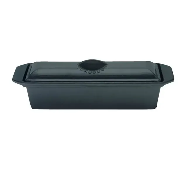 chasseur-pastetenterrine-aus-gusseisen-28-cm-matt-black-1-liter image 1