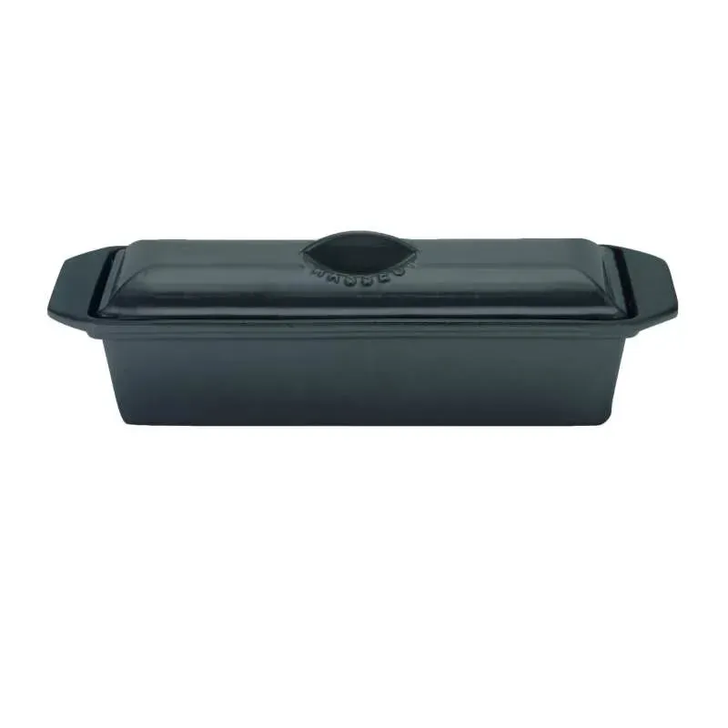 chasseur-pastetenterrine-aus-gusseisen-28-cm-matt-black-1-liter image 1