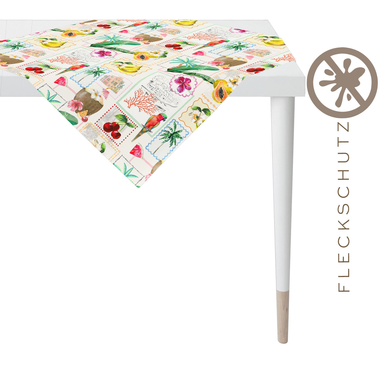 apelt-3814-tischdecke-outdoor-exotisches-patchdesign-mit-fleckschutz image 2