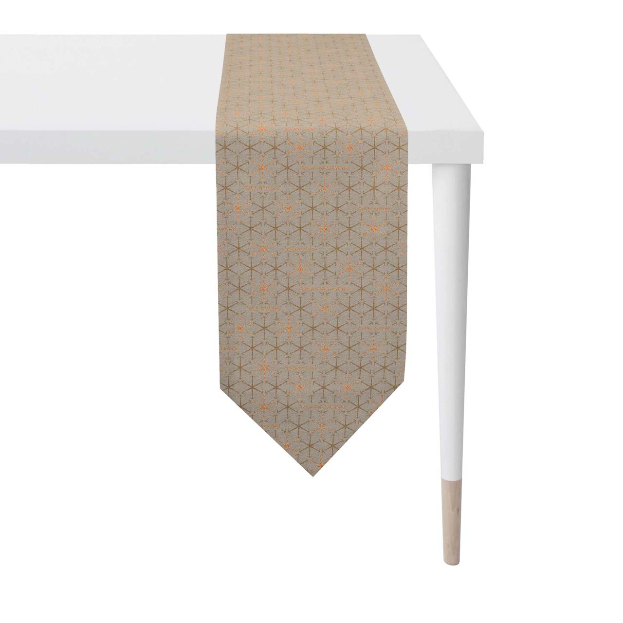 apelt-3008-tischband-jacquard-lurex-sternenmotiv-all-over image 2