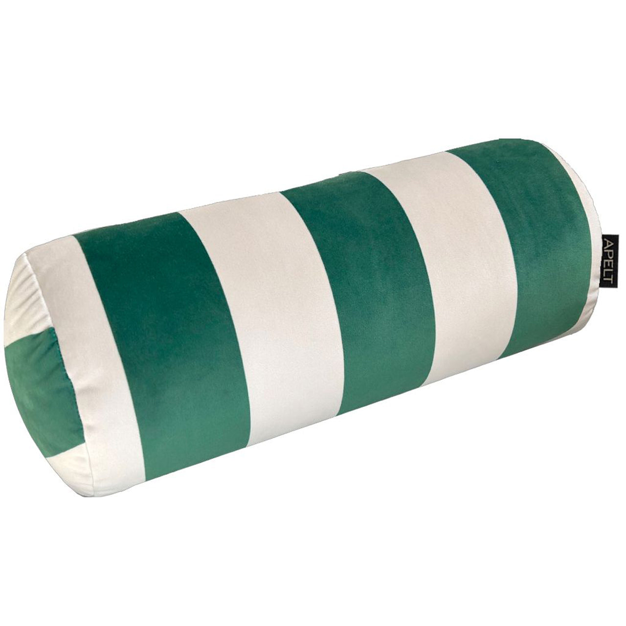 apelt-stripe-nackenrolle-blockstreifen-auf-samt-kissen-mit-f-llung image 1