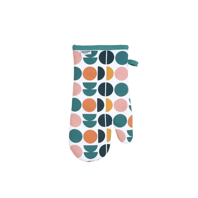 dexam-retro-spot-topfhandschuh-aus-recycling-baumwolle-teal image 1