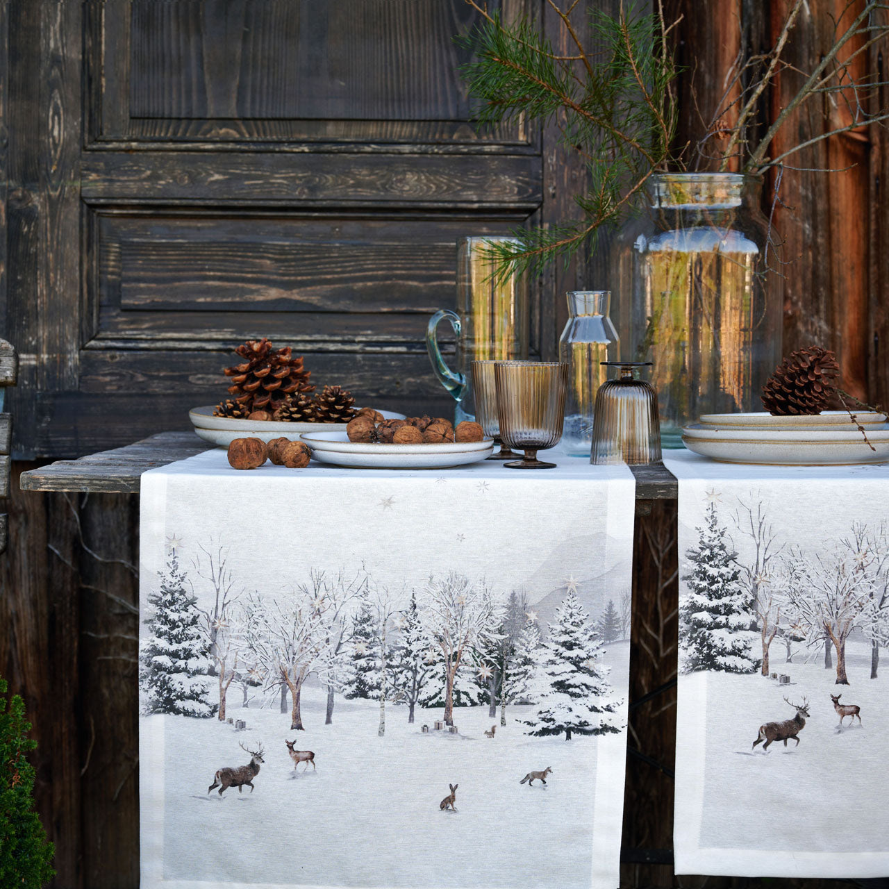 apelt-3712-l-ufer-winterwaldmotiv-tannen-waldtiere image 2