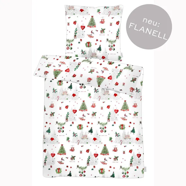 apelt-max-bettw-sche-set-flanell-mit-weihnachts-und-wintermotiven image 1