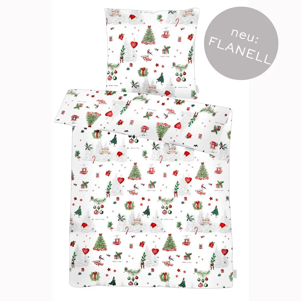 apelt-max-bettw-sche-set-flanell-mit-weihnachts-und-wintermotiven image 1