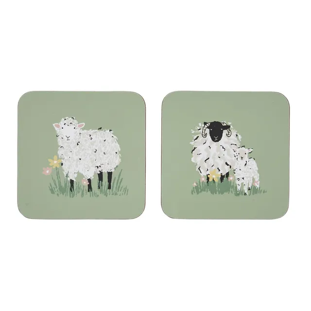 ulster-weavers-woolly-sheep-untersetzer-4er-pack-gr-n image 1