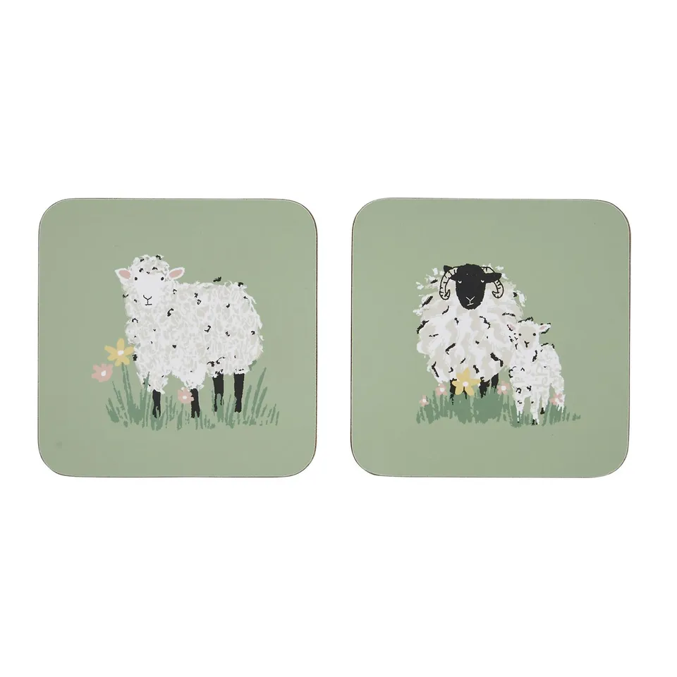 ulster-weavers-woolly-sheep-untersetzer-4er-pack-gr-n image 1