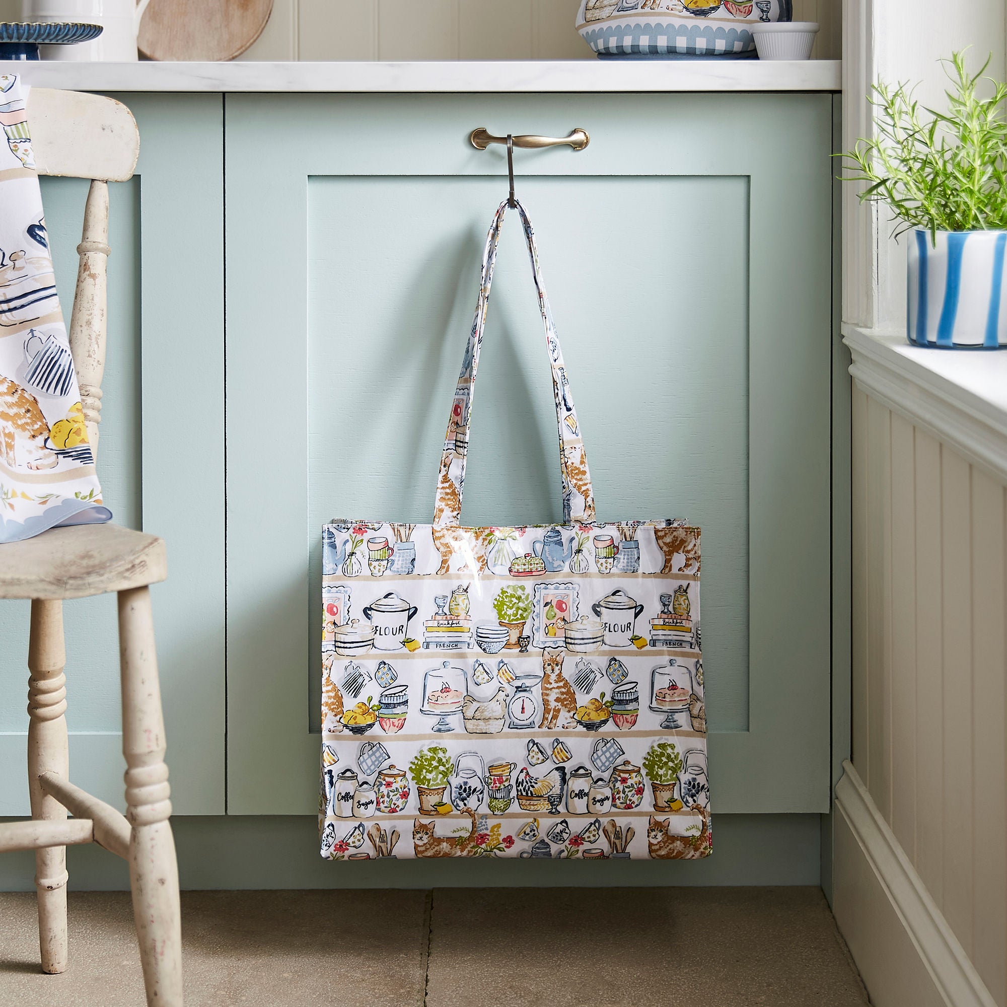 ulster-weavers-pantry-cats-schultertasche-pvc-shopper-in-bunt image 2
