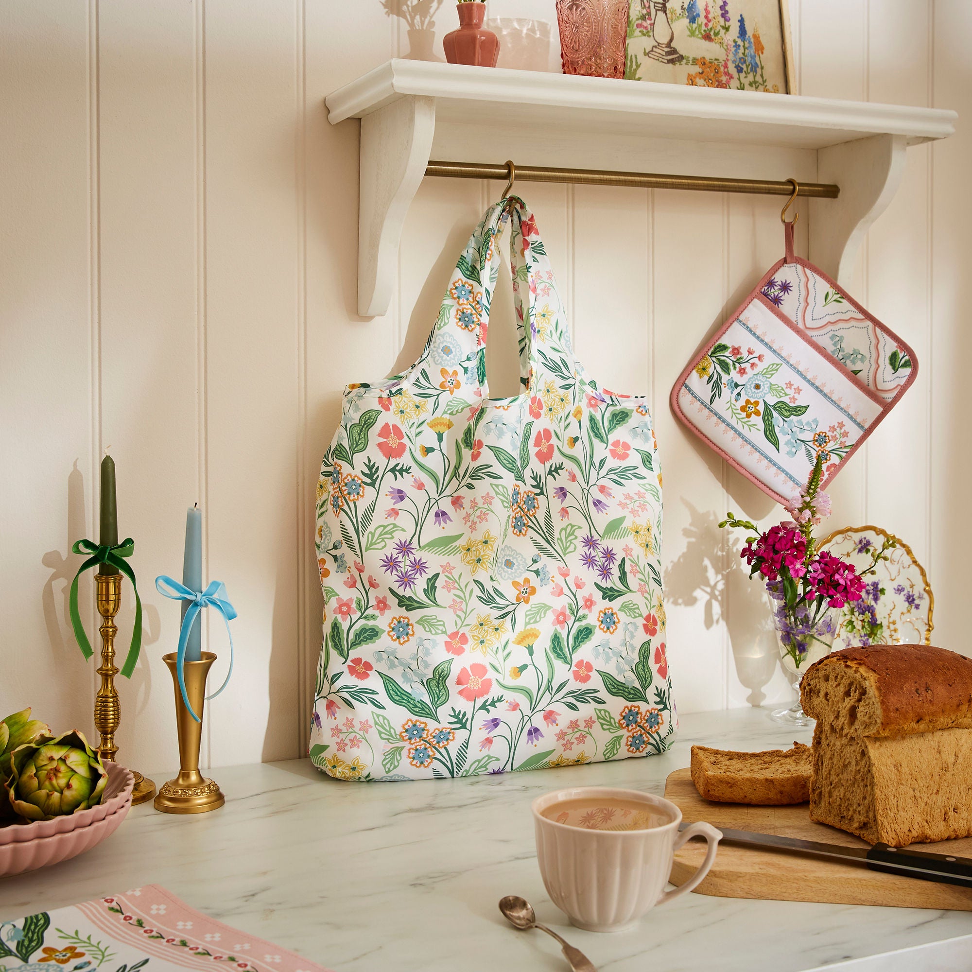 ulster-weavers-petals-prose-faltbare-tasche-medium-pink image 2