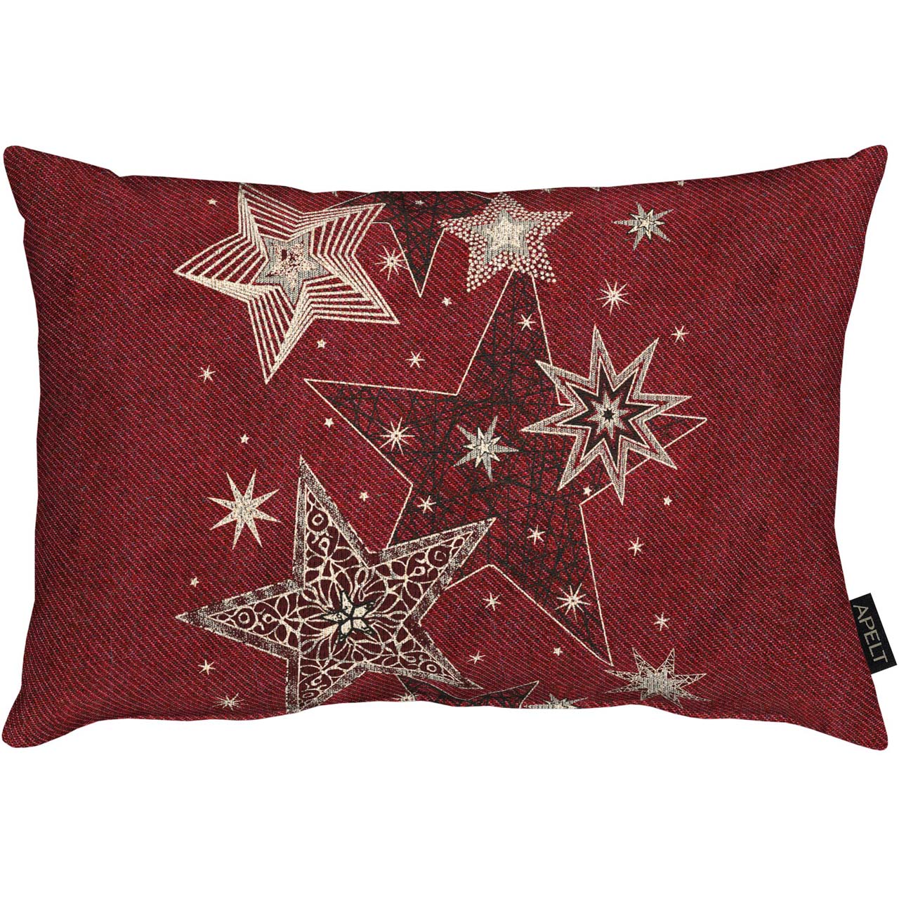 apelt-6303-kissen-sternendesign-lurex-jacquard-inkl-f-llung image 2
