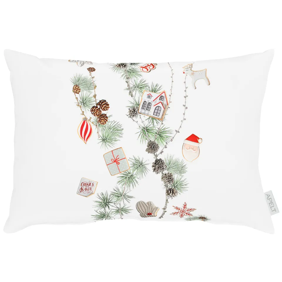 apelt-3711-kissen-wintermotiv-l-rchenzweige-mit-f-llung image 1