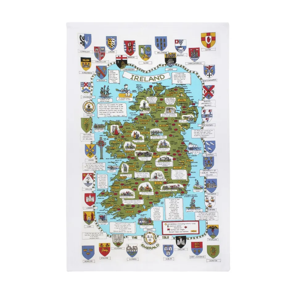 ulster-weavers-map-crests-baumwoll-geschirrtuch-in-gr-n image 1
