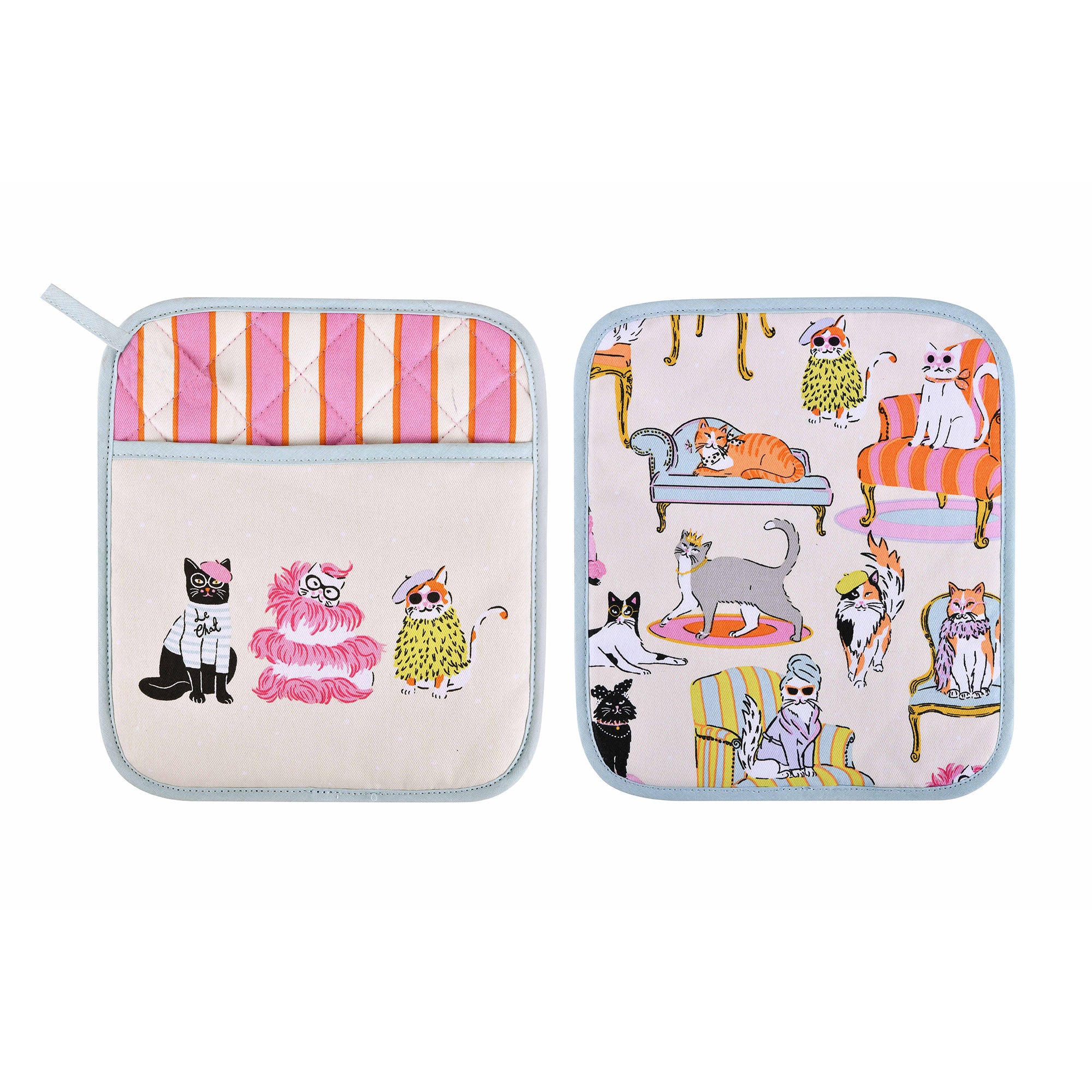 ulster-weavers-cool-cats-topflappen-in-bunt image 1