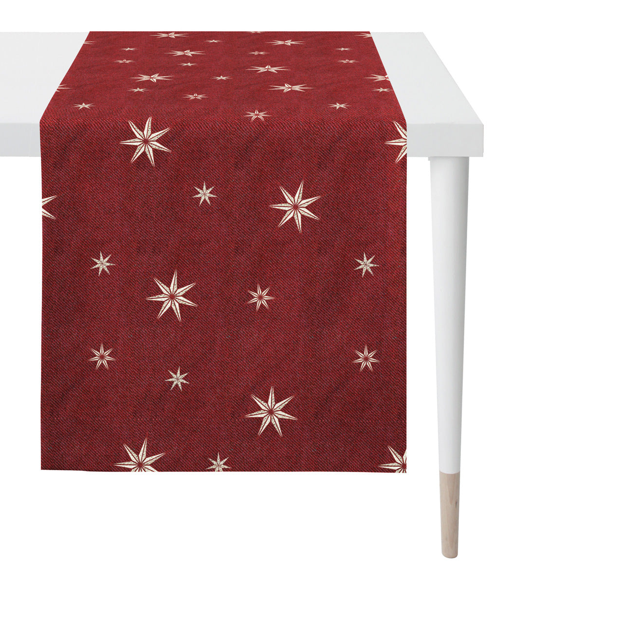 apelt-5842-l-ufer-weihnachtlicher-sternen-tischl-ufer-mit-lurex-jacquard image 3
