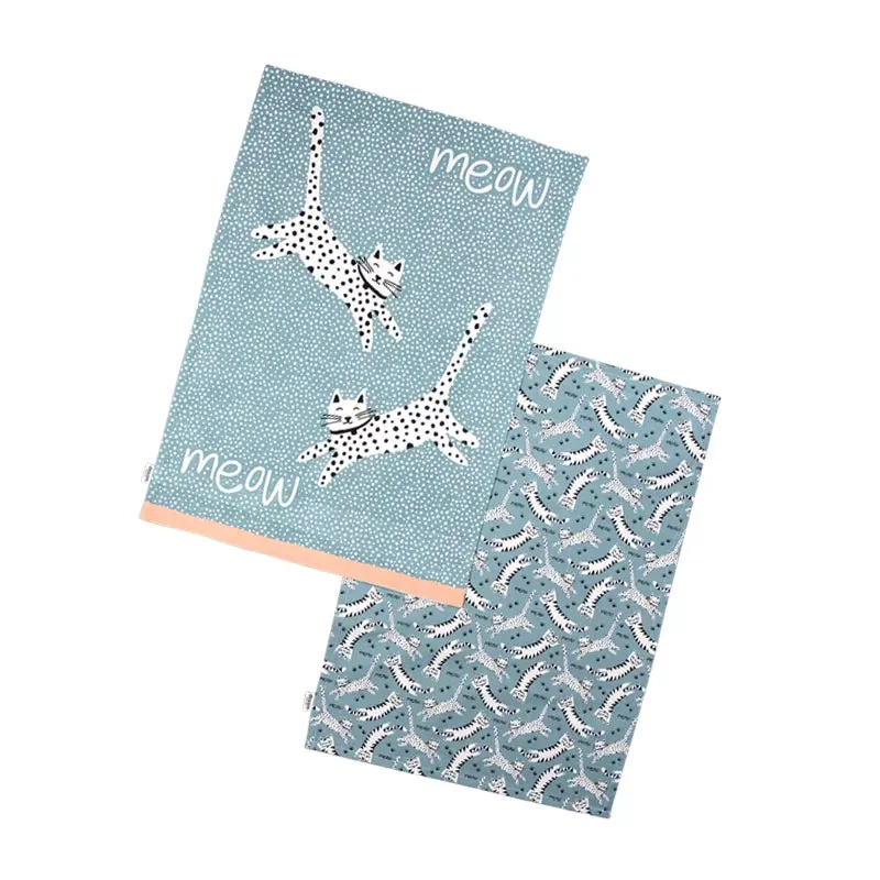 dexam-meow-geschirrt-cher-2er-set-blau-aus-recycelter-baumwolle image 1