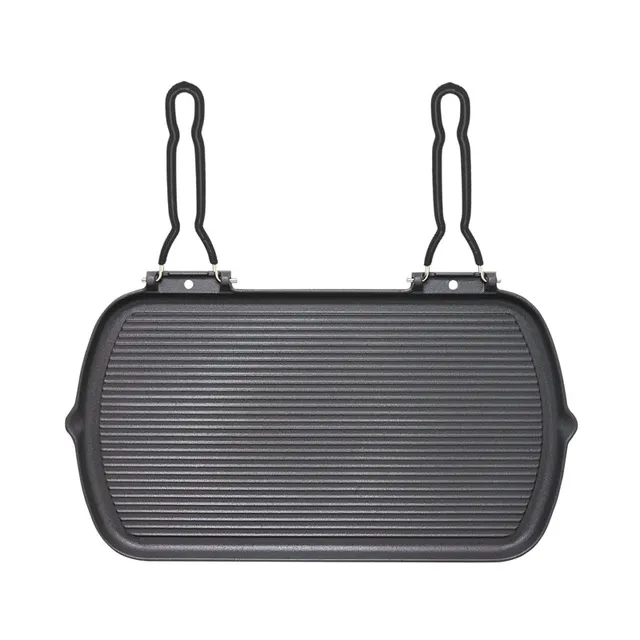 invicta-supergrill-50-cm-gusseisen-grillpfanne-schwarz-mit-klappgriffen image 1