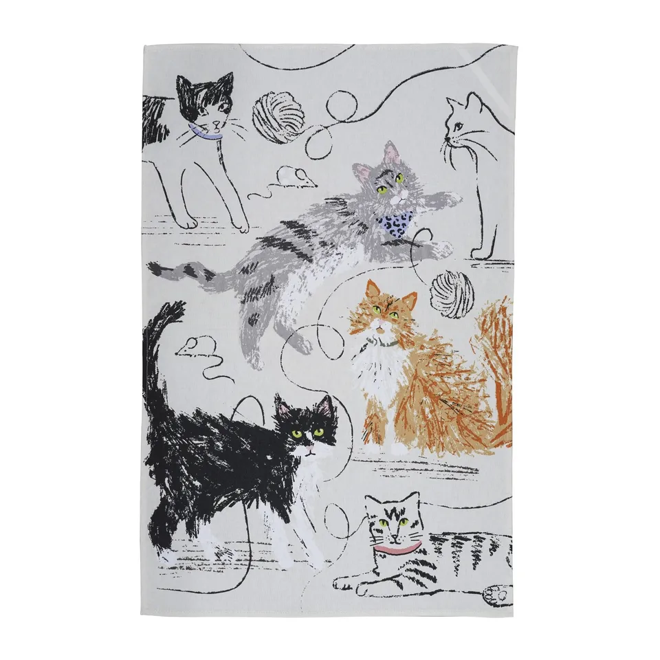ulster-weavers-feline-friends-geschirrtuch-baumwolle-in-grau image 1
