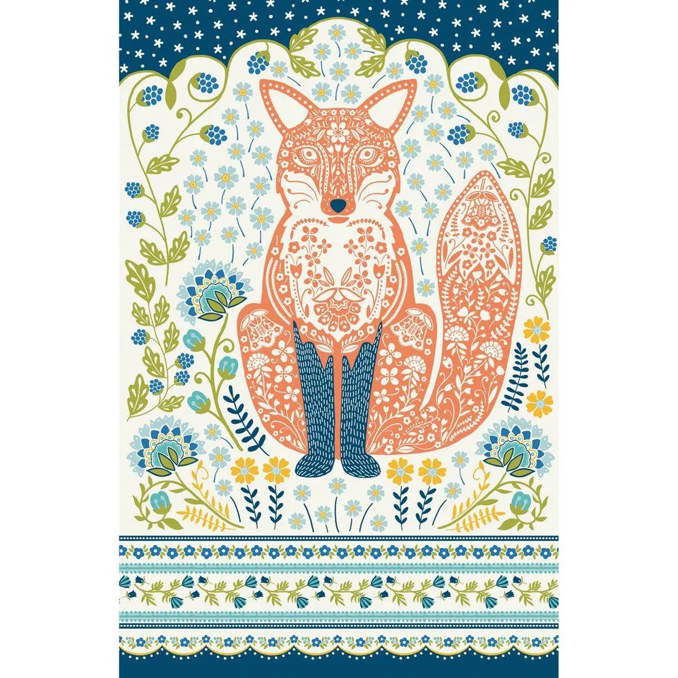 ulster-weavers-woodland-fox-geschirrtuch-baumwolle-in-gr-n image 1