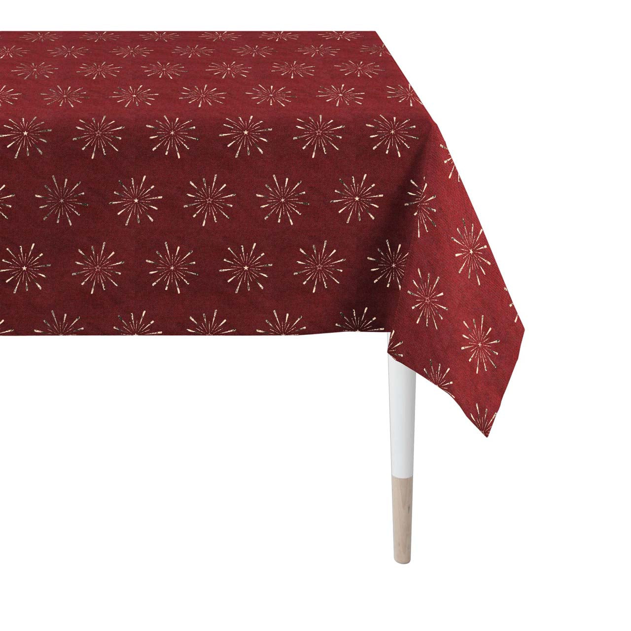 apelt-6302-tischdecke-lurex-jacquard-sternendesign-christmas-glam image 3