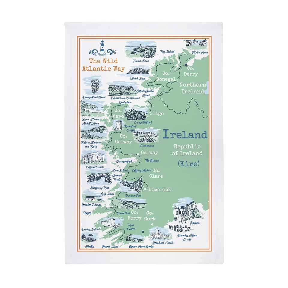 ulster-weavers-wild-atlantic-way-geschirrtuch-aus-baumwolle-in-gr-n image 1
