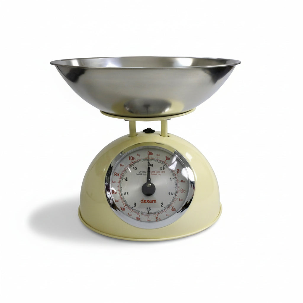 dexam-mechanische-k-chenwaage-5-kg-mit-edelstahlsch-ssel image 1
