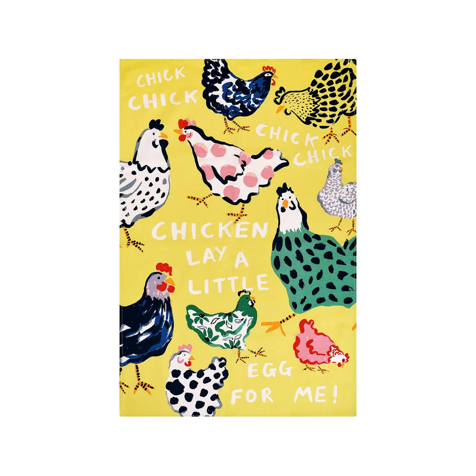 ulster-weavers-chick-chicken-geschirrtuch-baumwolle-in-gelb image 1