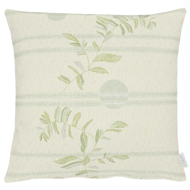apelt-6871-kissenbezug-blattmotiv-jacquard-loft-style image 1