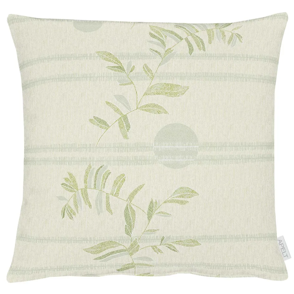 apelt-6871-kissenbezug-blattmotiv-jacquard-loft-style image 1