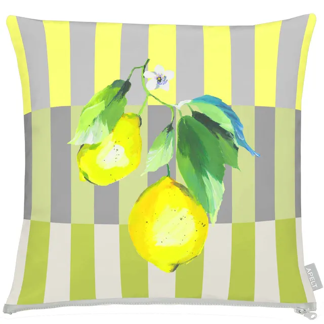 apelt-3802-kissen-amalfi-citronen-auf-streifen-outdoor-mit-fleckschutz image 1