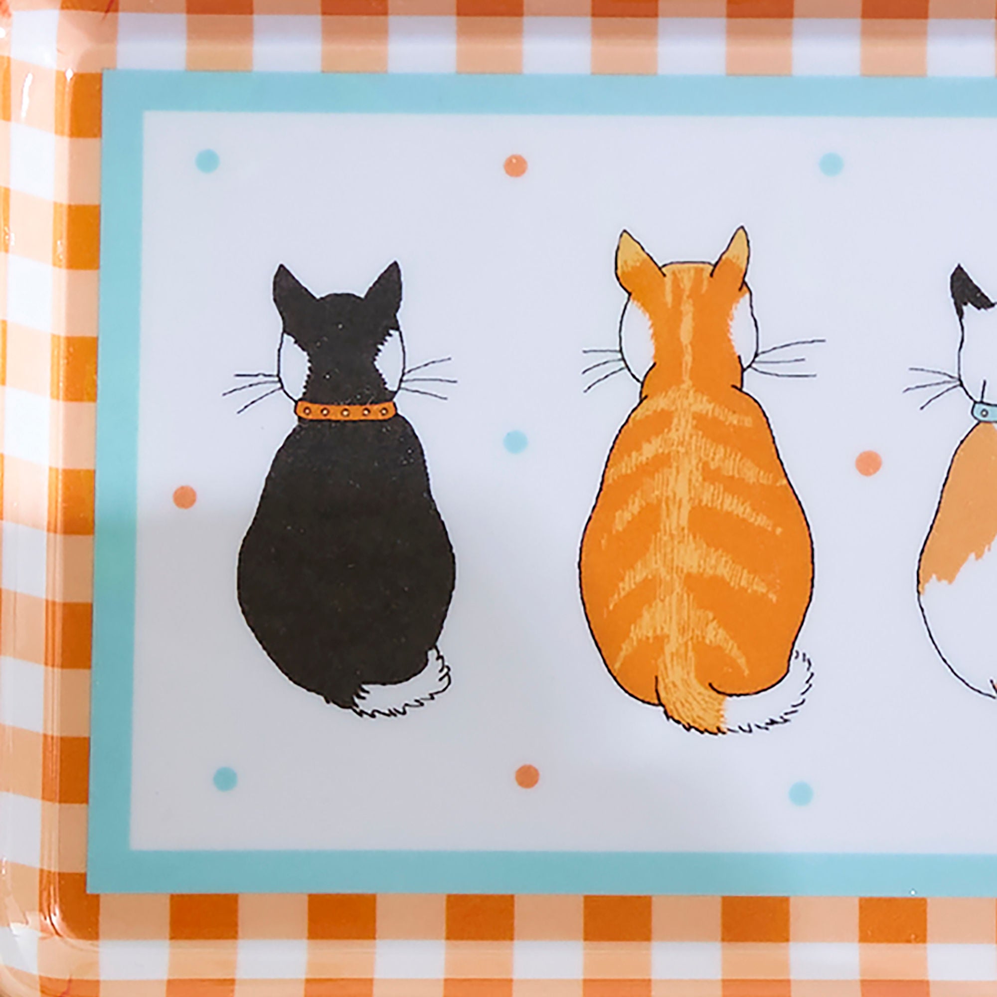 ulster-weavers-cats-in-waiting-2026-serviertablett-melamin-in-orange image 4