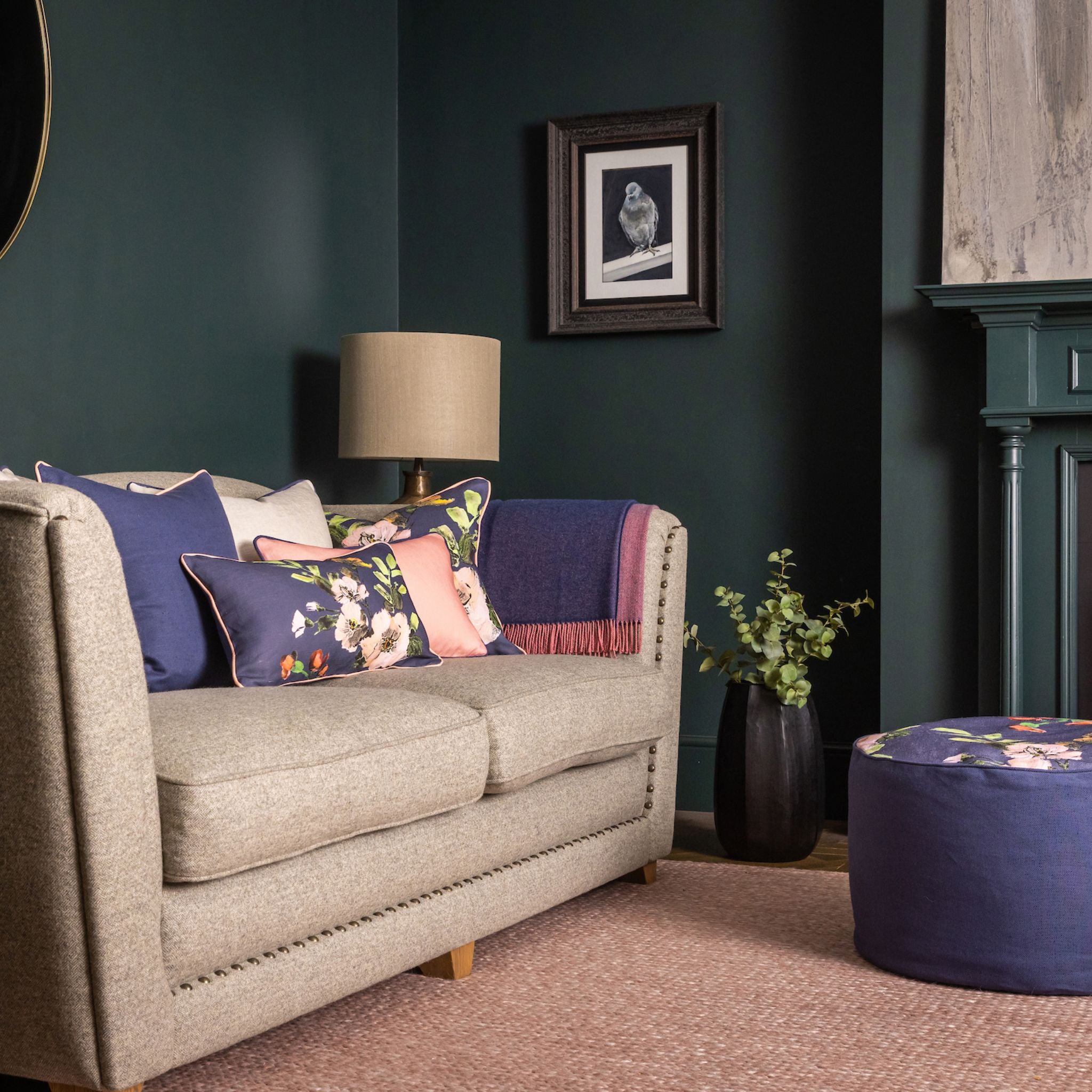 ulster-weavers-plain-linen-kissen-50-x-50-cm-dusty-navy-pink image 2