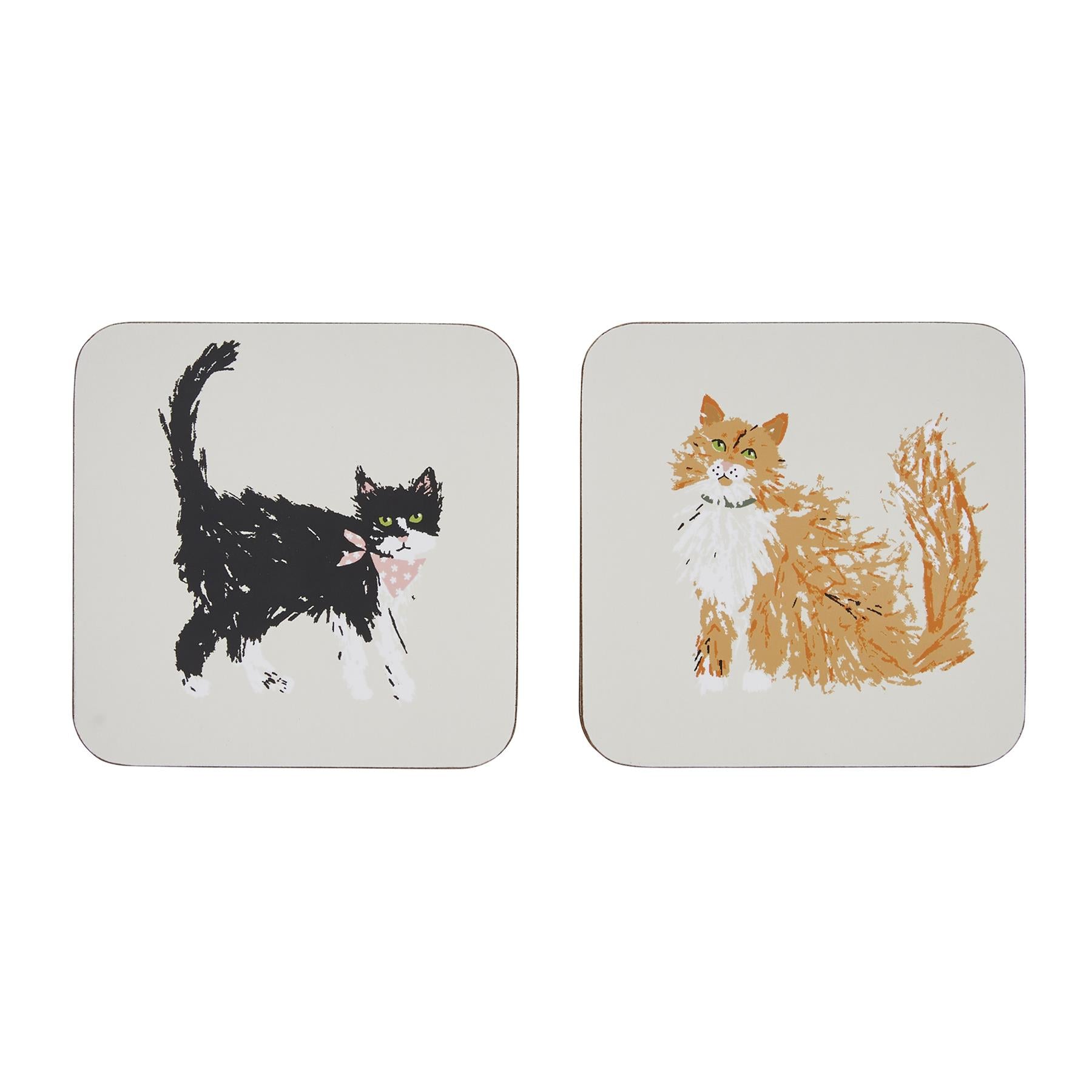 ulster-weavers-feline-friends-untersetzer-4er-set-creme image 1