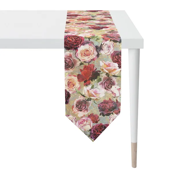apelt-1605-tischband-rosen-bl-tenmotiv-mit-spitze image 1