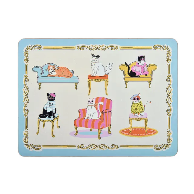 ulster-weavers-cool-cats-tischset-4er-pack-in-bunt image 1