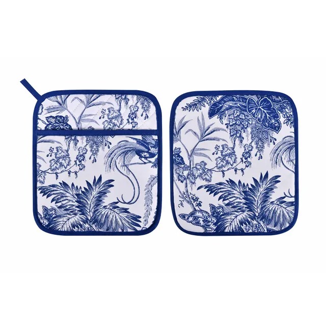 ulster-weavers-willow-toile-topflappen-pot-mitt-blue image 1
