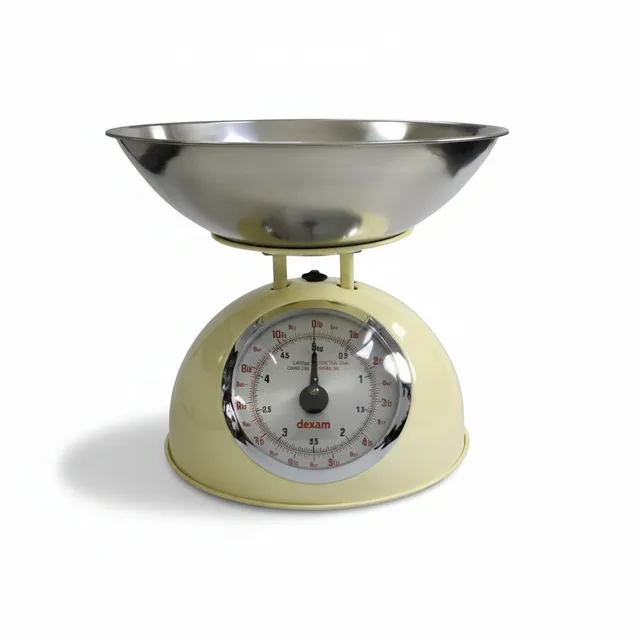 dexam-mechanische-k-chenwaage-5-kg-mit-edelstahlsch-ssel image 1