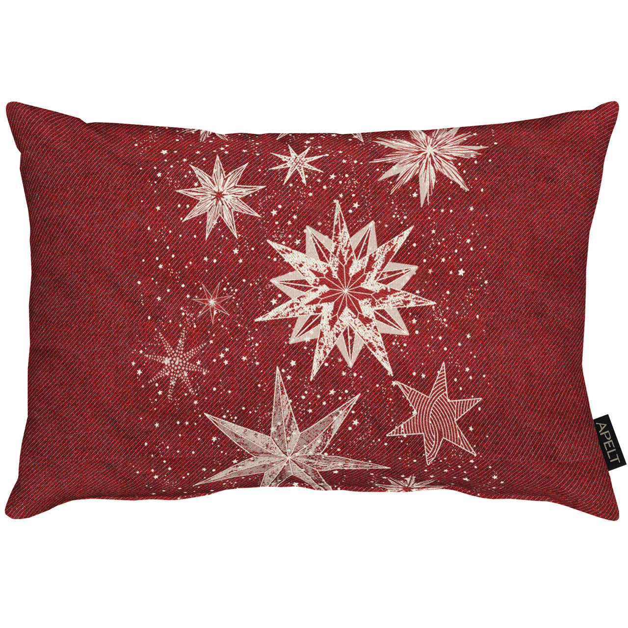 apelt-5843-kissen-weihnachtliche-sterne-jacquard-lurex-inkl-f-llung image 2