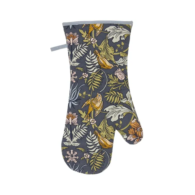 ulster-weavers-finch-flower-ofenhandschuh-navy image 1